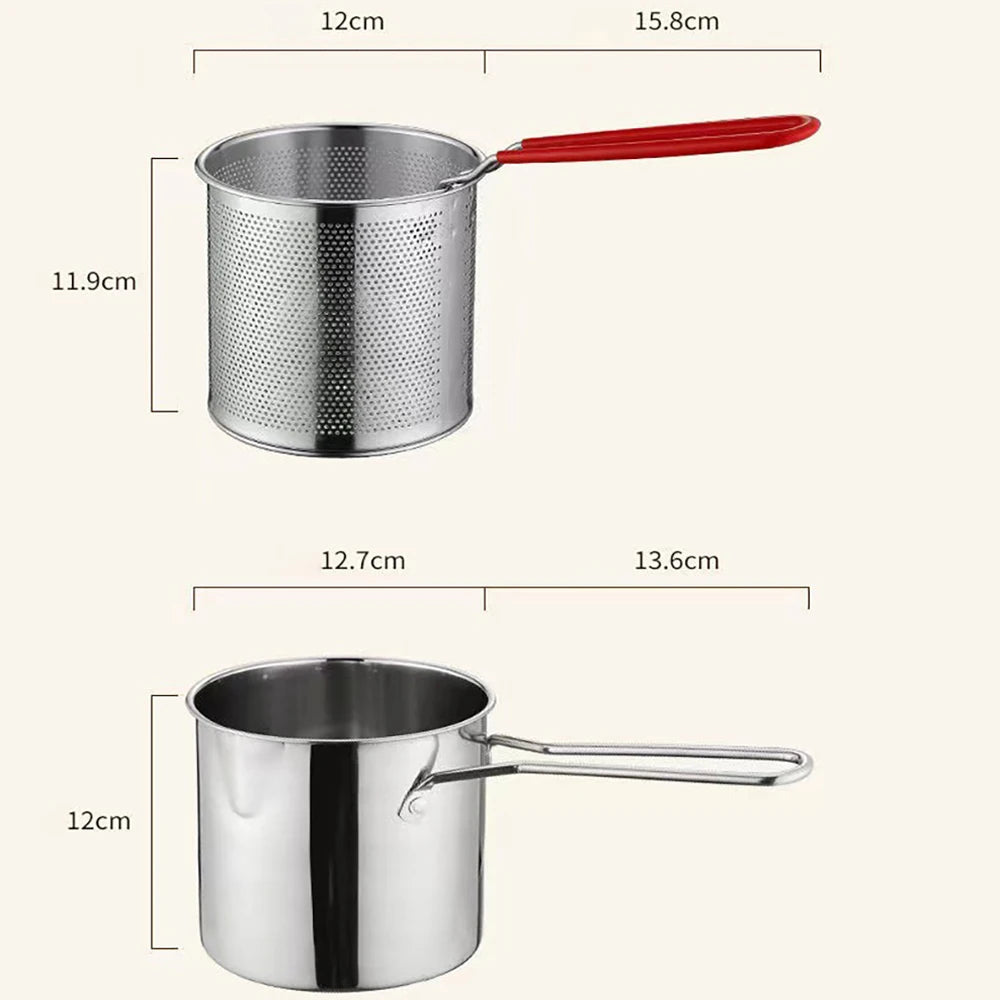 Stainless Steel Fry King™ | 4-in-1 Oil Filter Pot & Deep Fryer