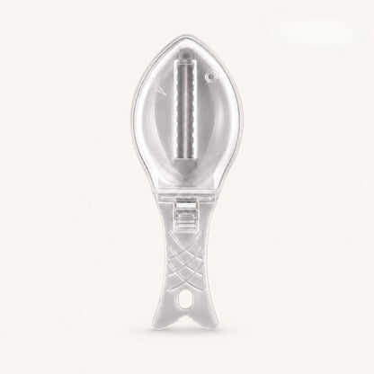 ScaleSwift Pro fish scaler in Pearl White — same built-in ScaleLock Guard and easy-grip handle in a clean white finish