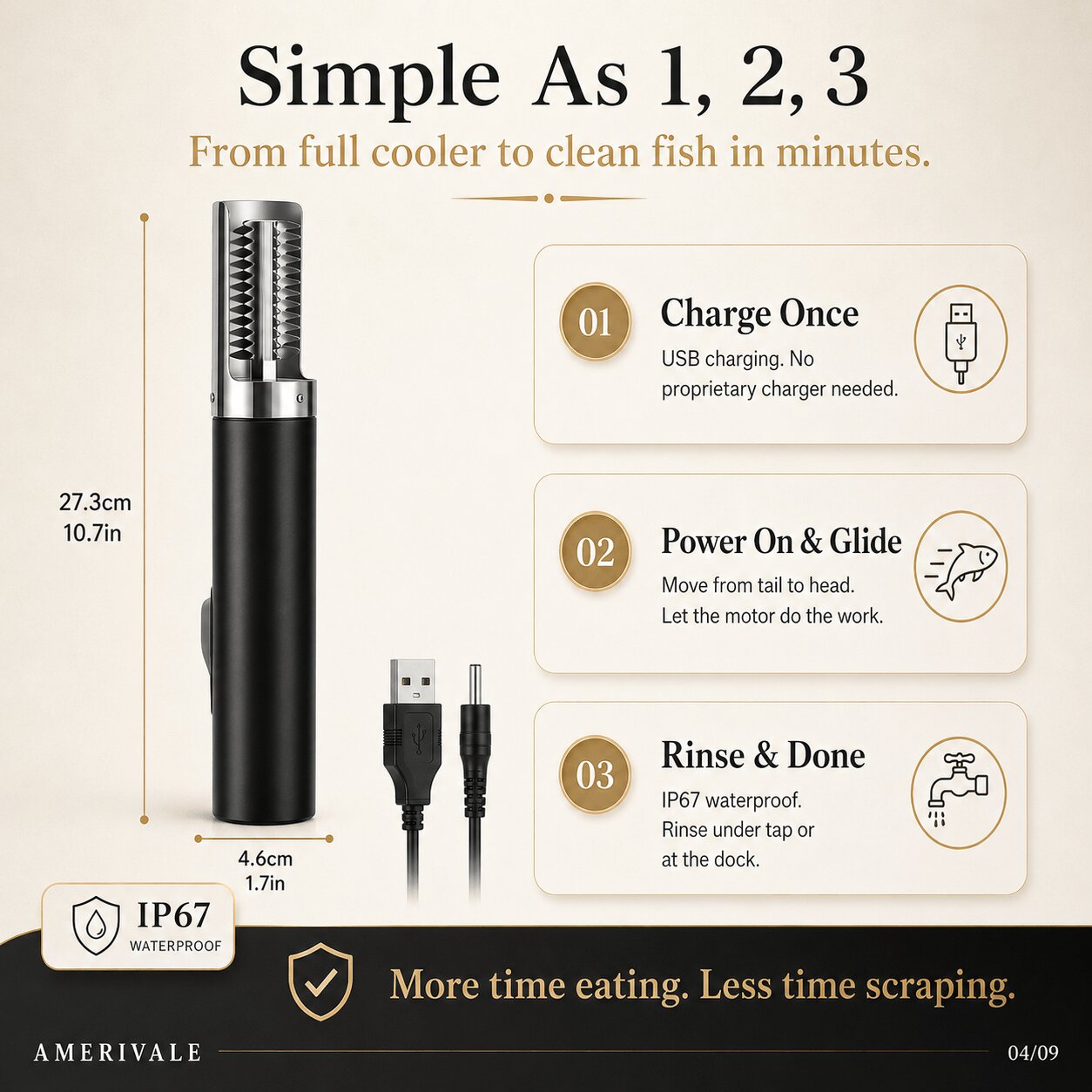 PowerFin™ Pro Electric Fish Scaler