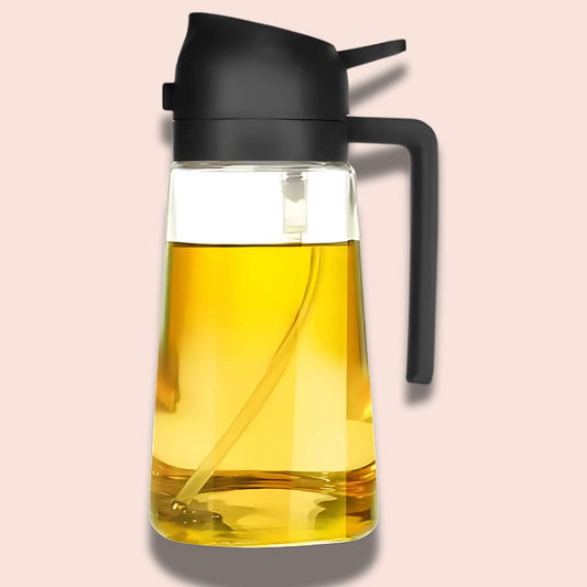 Amerivale DripLock oil dispenser spray bottle with precision nozzle for everyday cooking