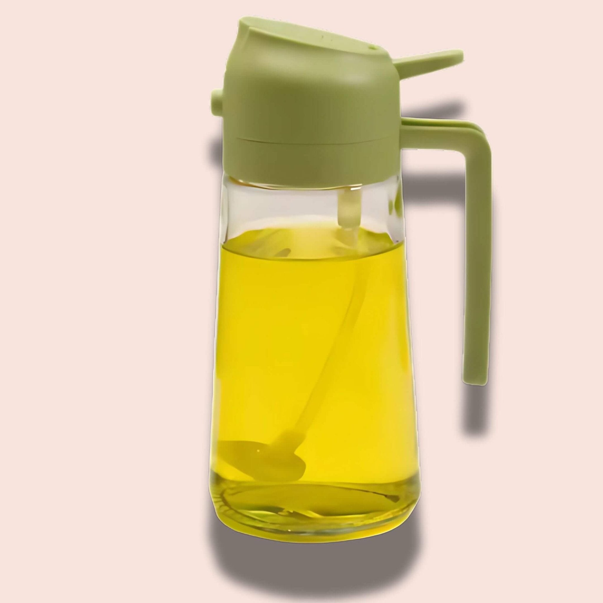 DripLock oil sprayer glass bottle 500ml capacity with measurement markings