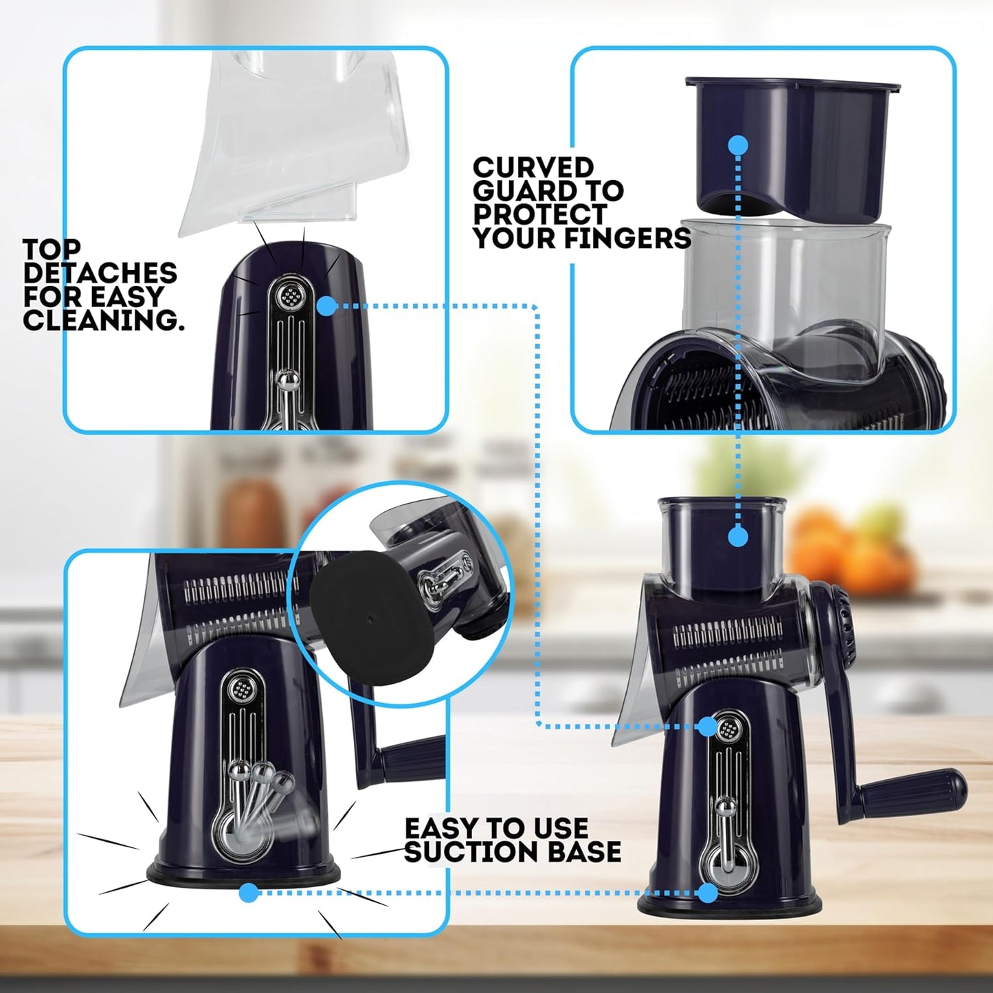 EasySpin Rotary Grater - amerivale