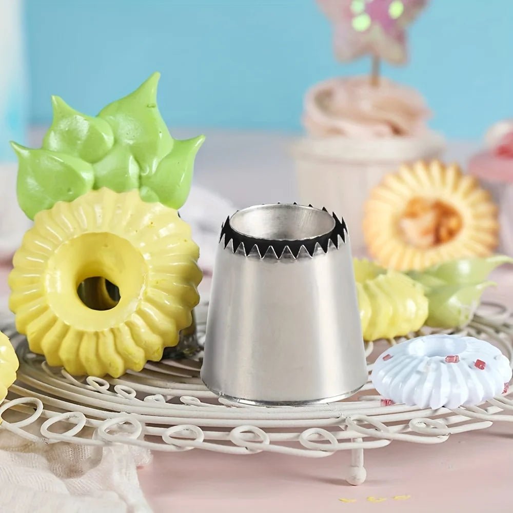 FlowerPipe Pro™ | Russian Piping Tip for Bakery - Style Flowers & Rosettes - amerivale