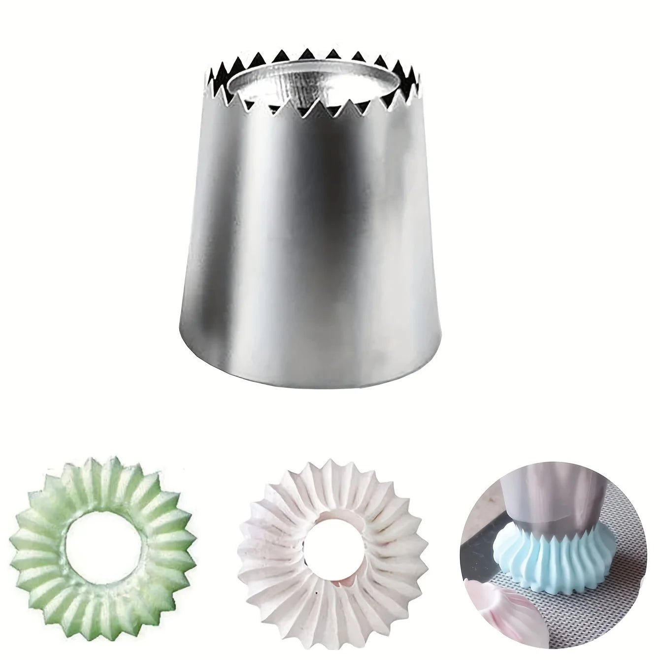 FlowerPipe Pro™ | Russian Piping Tip for Bakery - Style Flowers & Rosettes - amerivale
