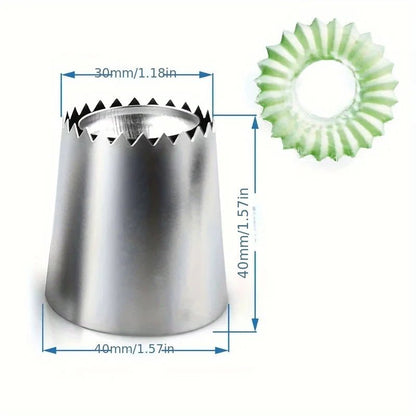 FlowerPipe Pro™ | Russian Piping Tip for Bakery - Style Flowers & Rosettes - amerivale