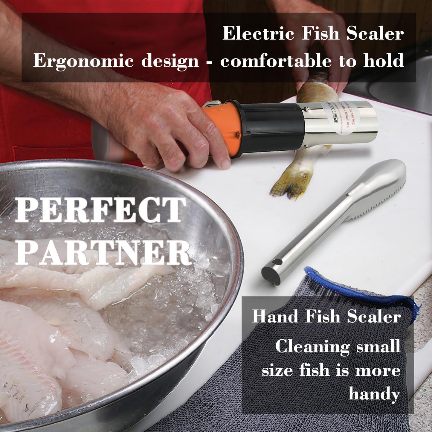 VoltFin™ Pro Cordless Electric Fish Scaler