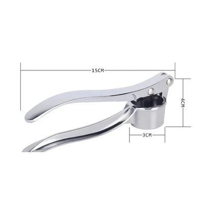 Premium Stainless Steel Garlic Press - Easy Grip, No - Peel Design - amerivale