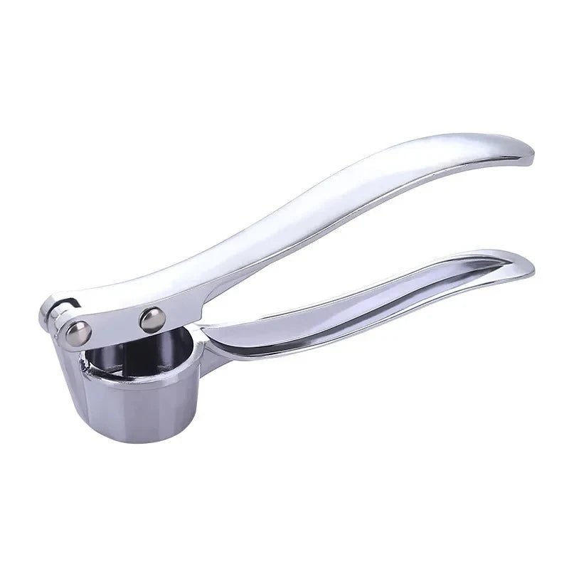 Premium Stainless Steel Garlic Press - Easy Grip, No - Peel Design - amerivale