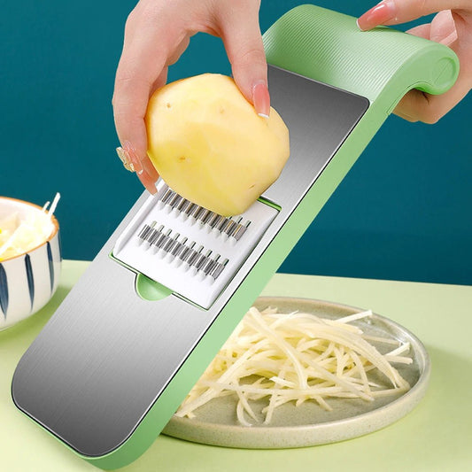 SafeSlice™ 6 - in - 1 Kitchen Slicer – Safer, Faster Veggie Prep Tool - amerivale
