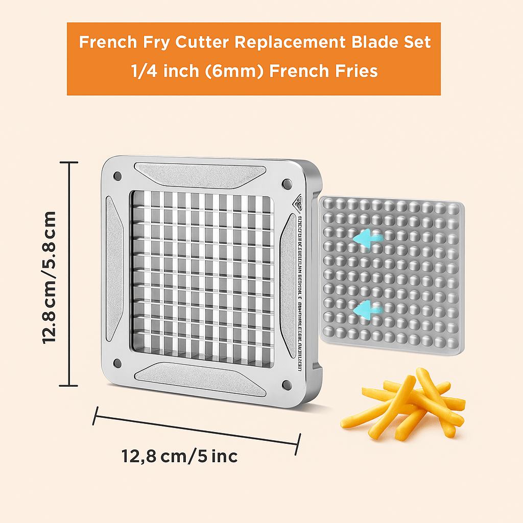 SliceSwift Pro stainless steel replacement cutting blade grid — cut size shown in the product title